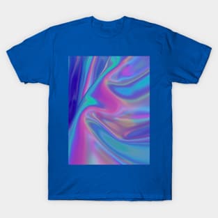 Iridescent - holographic Colorful Green Blue pink T-Shirt